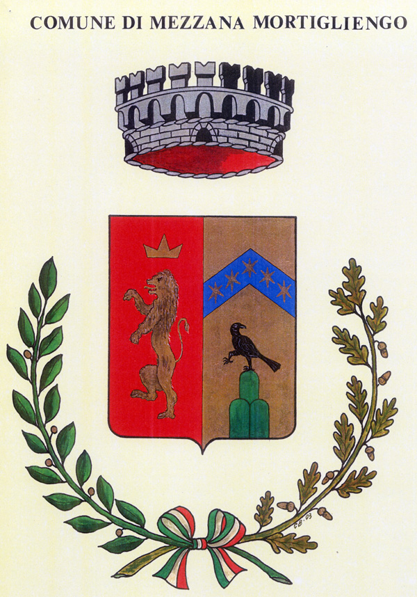 Emblema del Comune di Mezzana Mortigliengo